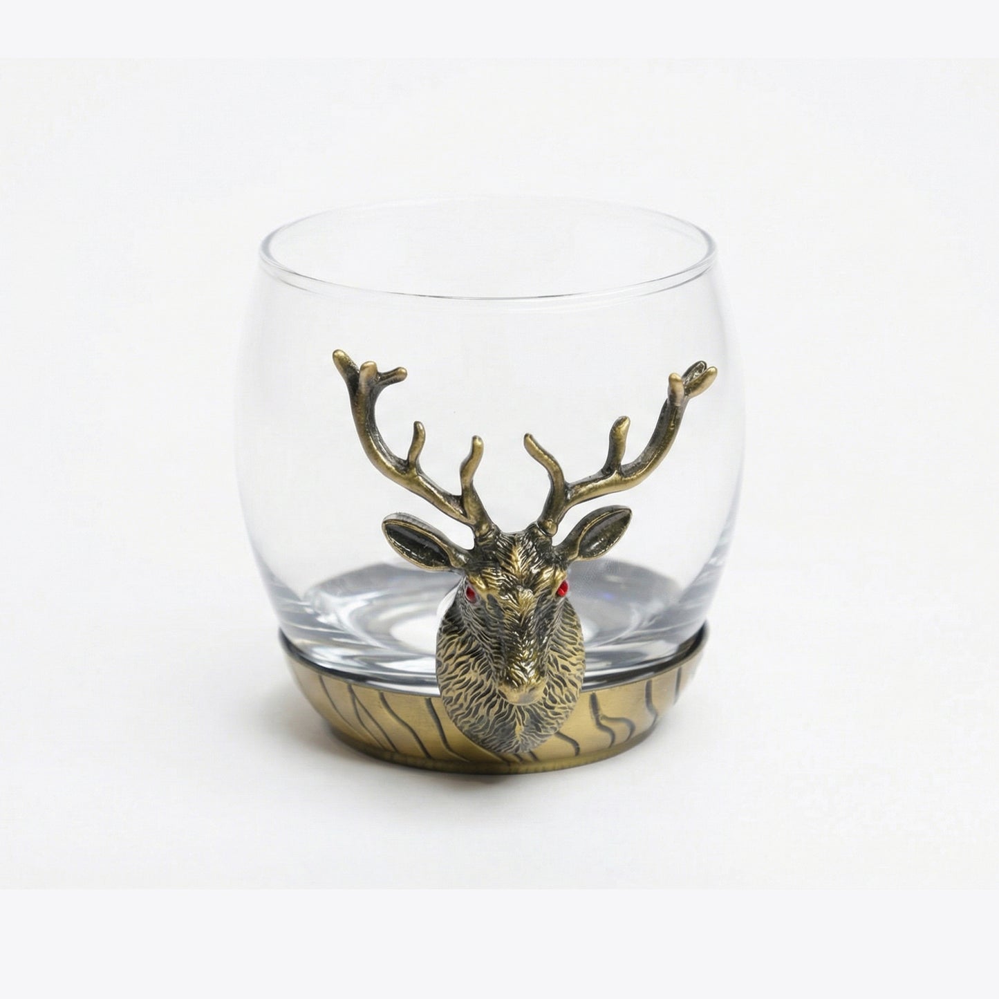 Deer Head Whiskey Glass Set – Set of 2   #2007