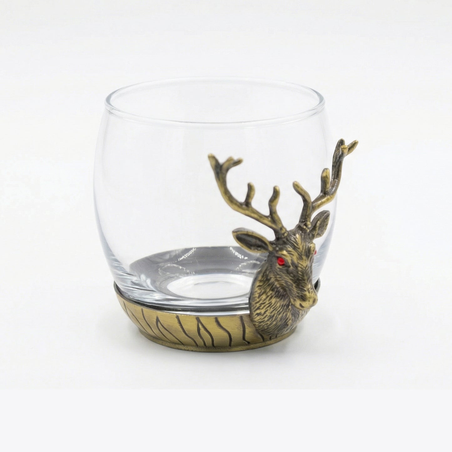 Deer Head Whiskey Glass Set – Set of 2   #2007