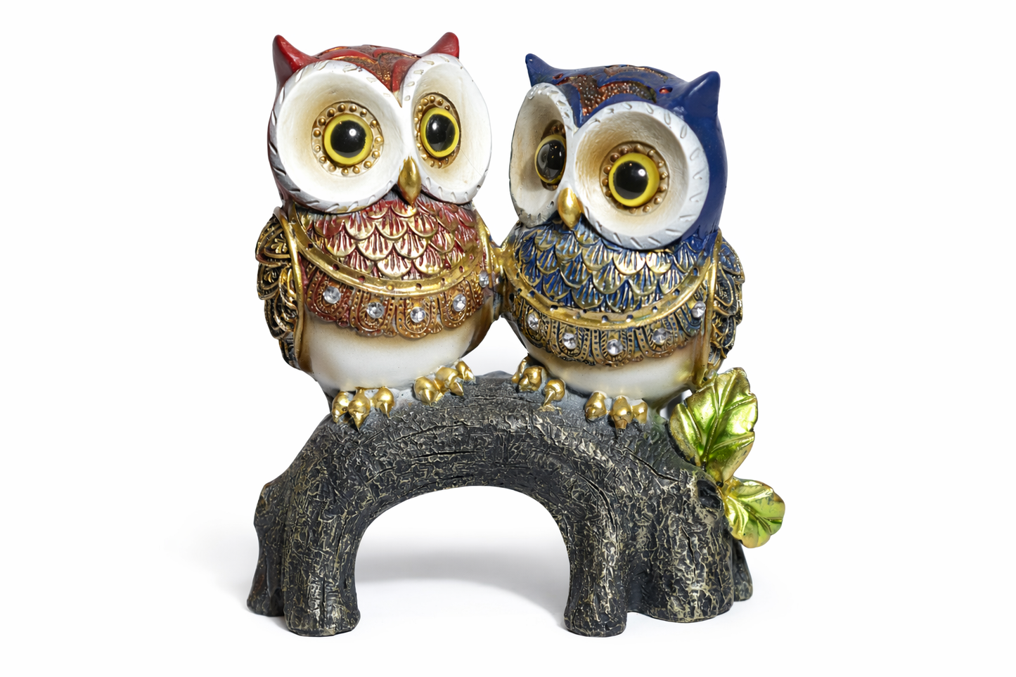 Pair of Premium Resin Owl Figurines – Decorative Twin Owl Showpiece for Home & Office Décor #3000
