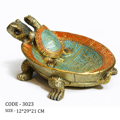 Elegant Resin Turtle Trinket Dish – Handcrafted Decorative Storage Bowl #3023 #3024