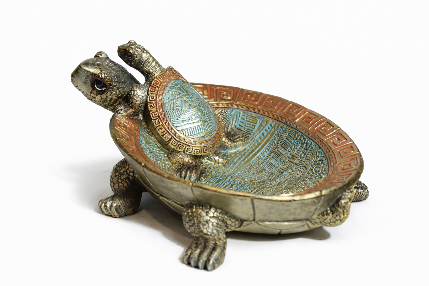 Elegant Resin Turtle Trinket Dish – Handcrafted Decorative Storage Bowl #3023 #3024